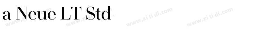 a Neue LT Std字体转换